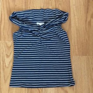A striped off the shoulder top from Aeropostale